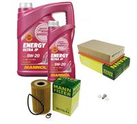 MANN Inspección Set 6L MANNOL Energy 5W-20 para BMW E30 318i E34 518g 518i