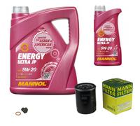 MANN Inspección Set 6L MANNOL Energy 5W-20 para Mazda 626 III Hatchback