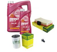 MANN Inspección Set 6L MANNOL Energy Ultra JP 5W-20 para Ford Tourneo Connect