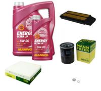 MANN Inspección Set 6L MANNOL Energy Ultra JP 5W-20 para Honda Accord VII 2.0