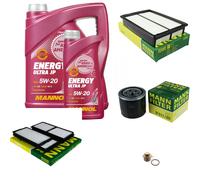 MANN Inspección Set 6L MANNOL Energy Ultra JP 5W-20 para Mazda 5 2.0 CD