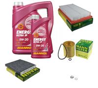 MANN Inspección Set 6L MANNOL Energy Ultra JP 5W-20 para Mazda 6 Kombi 2.5 MZR