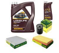 MANN Inspección Set 6L MANNOL LONGLIFE 504/507 5W-30 Para Suzuki Swift IV FZ