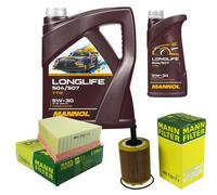 Mannol 7715 SAE 5W-30 Longlife Aceite VW 504.00/507.00 ,MB 229.51 ,4x1 de Litro