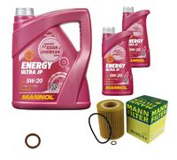 MANN Inspección Set 7 L MANNOL Energy Ultra JP 5W-20 para BMW E36 320i
