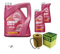 MANN Inspección Set 7 L MANNOL Energy Ultra JP 5W-20 para BMW E36 320i 323i