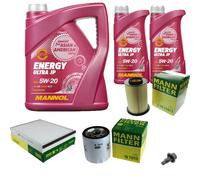 MANN Inspección Set 7 L MANNOL Energy Ultra JP 5W-20 para Ford Focus III