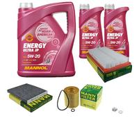 MANN Inspección Set 7 L MANNOL Energy Ultra JP 5W-20 para Mazda 6 Kombi 2.5 MZR