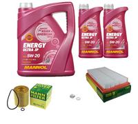 MANN Inspección Set 7 L MANNOL Energy Ultra JP 5W-20 para Mazda 6 Kombi 2.5 MZR