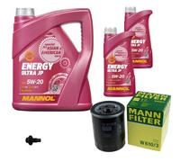 MANN Inspección Set 7 L MANNOL Energy Ultra JP 5W-20 para Mazda 929 III 3.0