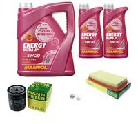 MANN Inspección Set 7 L MANNOL Energy Ultra JP 5W-20 para Mazda MX-5 III 1.8 2.0