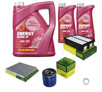 MANN Inspección Set 7L MANNOL Energy 5W-20 para KIA Sportage 2.0 CVVT AWD