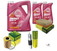 MANN Inspección Set 7L MANNOL Energy Ultra JP 5W-20 para BMW E36 320i 325i