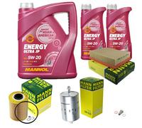 MANN Inspección Set 7L MANNOL Energy Ultra JP 5W-20 para BMW E36 320i 325i