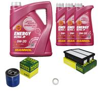 MANN Inspección Set 8 L MANNOL Energy Ultra JP 5W-20 para Hyundai IX35 2.0 KIA