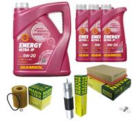 MANN Inspección Set 8L MANNOL Energy Ultra JP 5W-20 para BMW E36 320i 323i