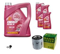 MANN Inspección Set 9 L MANNOL Energy Ultra JP 5W-20 para Dodge Avenger