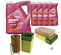 MANN Inspección Set 9L MANNOL Energy Ultra JP 5W-20 para BMW E31 850iCi