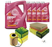 MANN Inspección Set 9L MANNOL Energy Ultra JP 5W-20 para BMW E36 320i 325i