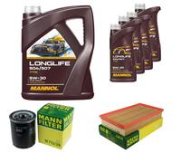 MANN Inspección Set 9L MANNOL LONGLIFE 504/507 5W-30 Para Jaguar XJ X350 4.2