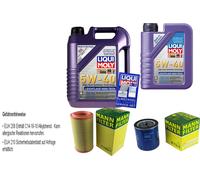 Mann Inspección Set Liqui Moly 6L 5W-40 para Citroën Berlingo Caja 1.9 D 1.8