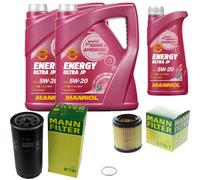MANN Inspección Set MANNOL Energy Ultra JP 5W-20 para Porsche 928 11 L