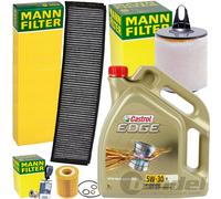 Mann Juego Filtros+castrol edge M 5W30 Apto para BMW 1er E81/82/87/88 3er