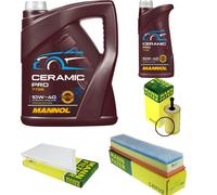 MANN Paquete de inspección 6L MANNOL Cerámico Por 10W-40 para Peugeot 206 CC 2D
