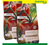 MANNA 2 X 1 KG Abono Orgánico Para Tomates Verduras Hierbas Sin Polvo