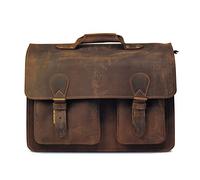 Manna Cuero Nobuck Bolso para Dama con Tres compartimientos, un Compartimiento diseñado para Tablet, así como 2 Otros para: el Monedero, Maquillaje, Accesorios, etc.