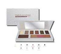 Manna Kadar Goddess Palette Multi Colored Face & Eye Contour Collection Includes Blush Highlighters Contour and Eyeshadows