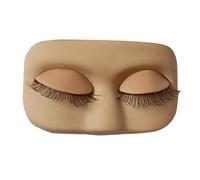 Mannequin Head For Lashes - Silicone Reusable Training Model, Eyelash Extension Practice Face Providing Realistic Application | Durablee Beauty Learning Accessory Enhancing Develop