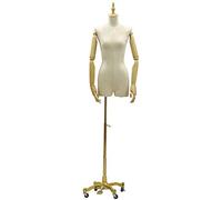 Mannequin sastres Forma de Vestimenta Femenina sasters Femeninos santsplakers de Dummies a los Estudiantes de Moda de la Moda Que exhiben el Busto con el Brazo de Madera Activo para el espectáculo de