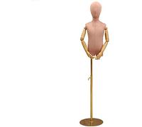 Mannequin Tastres Dummy Drumm Forma de maniquíes Mannequín Mannequín Dummy Wood Brazo Ajustable para visualización de Ropa Se Queda Adecuada para niños de 2 a 9 años (BL)