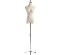 Mannequin Tastres Forma de vestimenta ficticia Femenina Mannequin Moderers Dummies Los estudiantes de moda de la moda muestran el busto con altura de la base de metal ajustable para espectáculo de