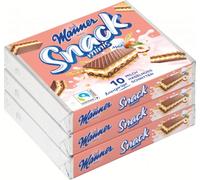 Manner Snack Minis Leche y Avellanas - Paquete - 3 piezas Manner