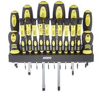 Mannesmann - M11410-18 piezas Juego de destornilladores con soporte de pared