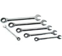 Mannesmann - M19826 - Juego de llaves combinadas y de carraca, 6 piezas.