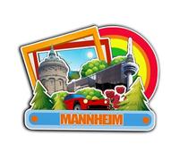 Mannheim - Imán de madera para nevera, diseño de Alemania en 3D, recuerdo coleccionable, decoración hecha a mano -4106
