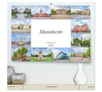 Mannheim Impressionen (hochwertiger Premium Wandkalender 2026 DIN A2 quer), Kunstdruck in Hochglanz: Eine geniale Auswahl der schönsten Bildmotive von Mannheim
