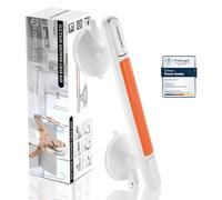 Mannicix Asa de Seguridad para Baño con Ventosa, Agarraderas de Baño con Ventosa y Indicator, Manija de la Ducha No Requiere Perforación Ducha de Apoyo para Personas Mayores Discapacitados Niños