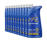 Mannol 10W-40 Defender Aceite Parte Sintético VW 501.01 ,MB 229.1 ,10x1 Litro De
