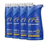 Mannol 10W-40 Defender Aceite Parte Sintético VW 501.01 , MB 229.1 , 4x1 Litro