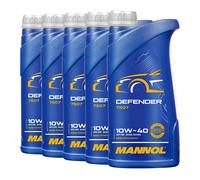 Mannol 10W-40 Defender Aceite Parte Sintético VW 501.01 ,MB 229.1 ,5x1 de Litro