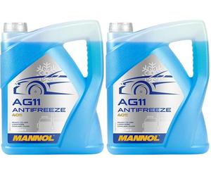 MANNOL 157184005LT MN4011-5 Longterm Antifreeze AG11-40°C - Protección anticongelante (5 L) - el Embalaje Puede Variar (Paquete de 2)
