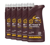 Mannol 2 Contacto Universal Aceite 5 5x1 Litro Api TC / Jaso Fb 2T de Dos