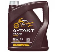 Mannol 4-Takt Plus Api Sl SAE 10W-40 Parte Sintético 4 Litro Moto Aceite Scooter