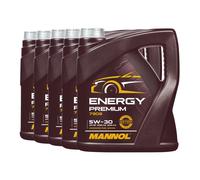 Mannol 5W-30 Energy Premium Aceite De Motor, VW 505 01, Dexos1 Gen3, 5x4 Litros