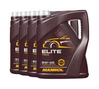 MANNOL 5W-40 ELITE Aceite De Motor ACEA A3/B4, MB229.5, 20 Litros 4x5