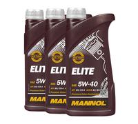 Mannol Aceite de Motor Elite 5W-40 7903 ACEA A3/B4 Universal Ester Technology (1 litro)